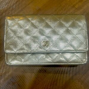 Chanel Gold WOC Quileted Crossbody